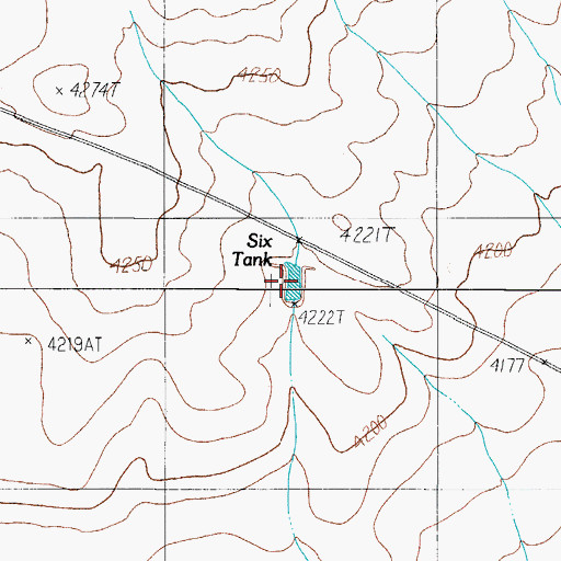 Topographic Map of Twenty Tank, TX
