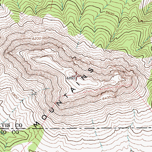Topographic Map of Twin Mountains, TX