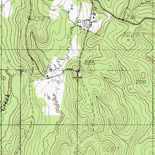 Topographic Map of Union Church, TX