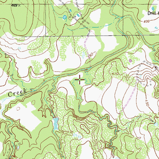 Topographic Map of Upper Cedar Hollow, TX