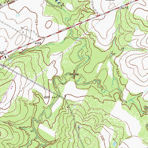 Topographic Map of Upper Elm Creek, TX