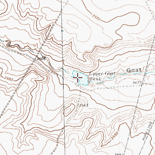 Topographic Map of Upper Goat Tank, TX