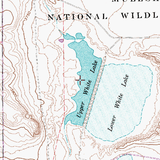 Topographic Map of Upper White Lake, TX