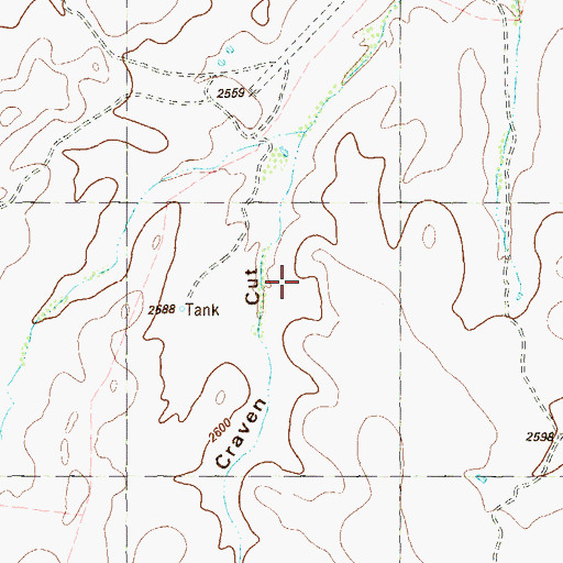 Topographic Map of Valdez Goat Camp, TX