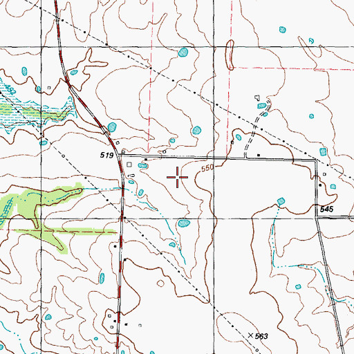 Topographic Map of Viewpoint School, TX