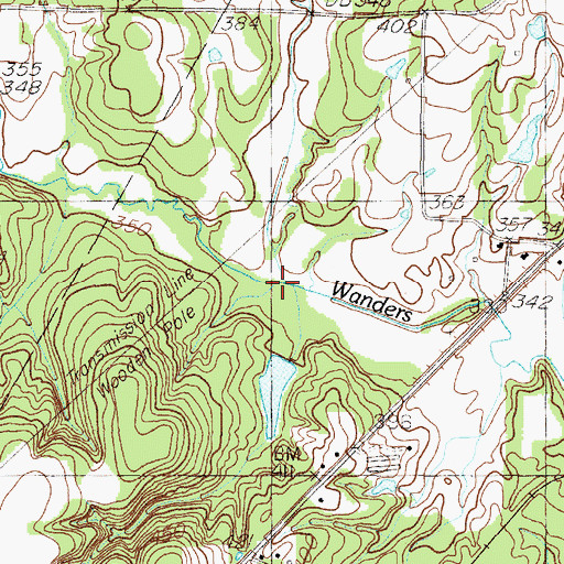 Topographic Map of Village Creek, TX