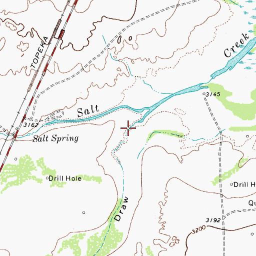Topographic Map of Virginia Draw, TX