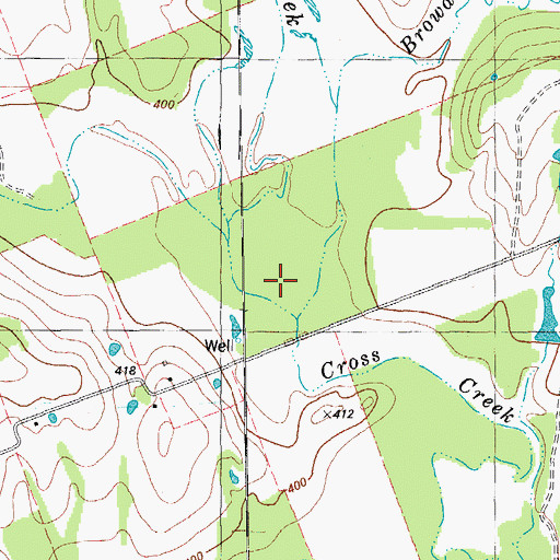 Topographic Map of Walleye Creek, TX