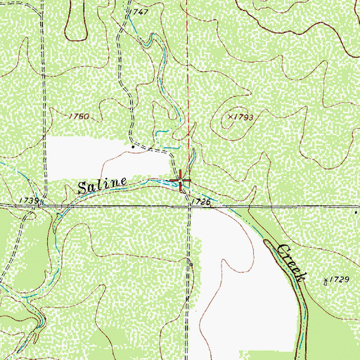 Topographic Map of Walton Draw, TX