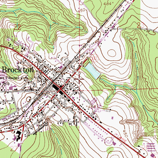 Topographic Map of New Brockton City Cemetery, AL