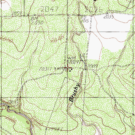 Topographic Map of Wardlaw Ranch, TX