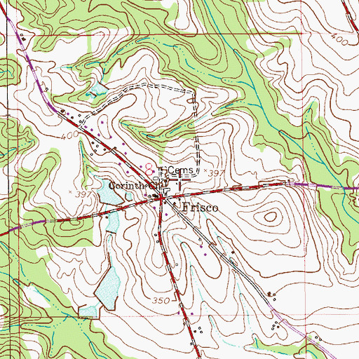 Topographic Map of Selgar Family Cemetery, AL