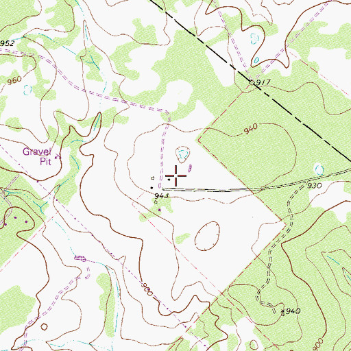 Topographic Map of Wegner Ranch, TX