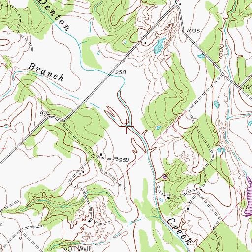 Topographic Map of Wells Branch, TX
