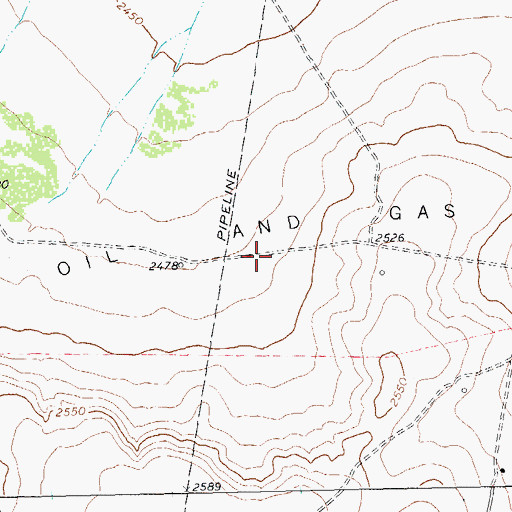 Topographic Map of Wentz Oil and Gas Field, TX