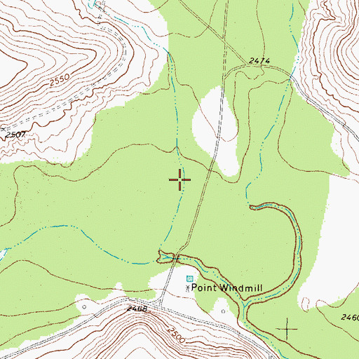 Topographic Map of West Creek Draw, TX