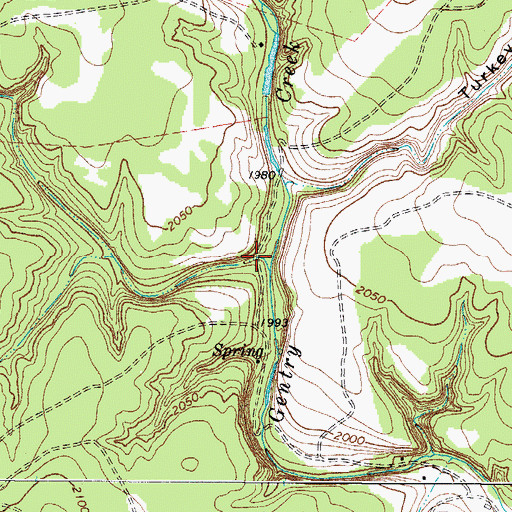 Topographic Map of West Draw, TX