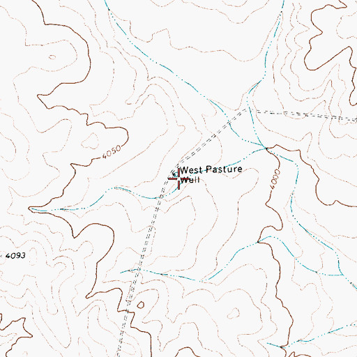 Topographic Map of West Pasture Well, TX