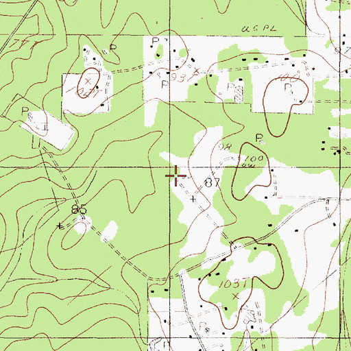 Topographic Map of West Silsbee Oil Field, TX
