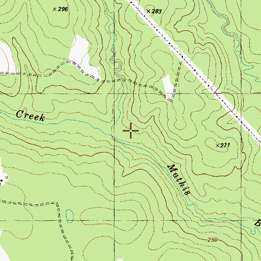 Topographic Map of West Spring Branch, TX