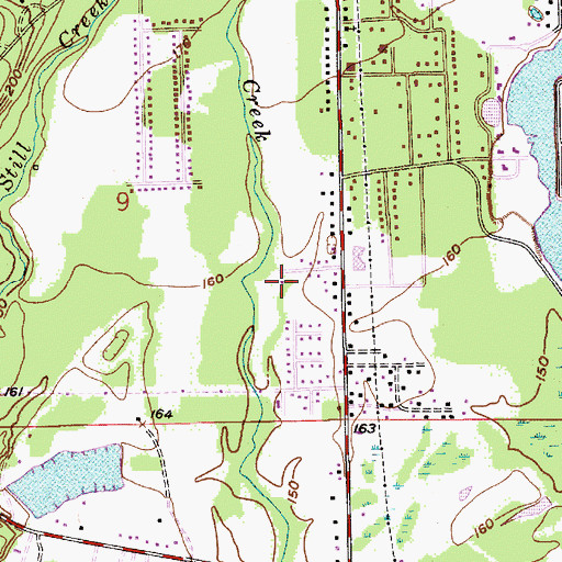 Topographic Map of Assembly of God Church, AL