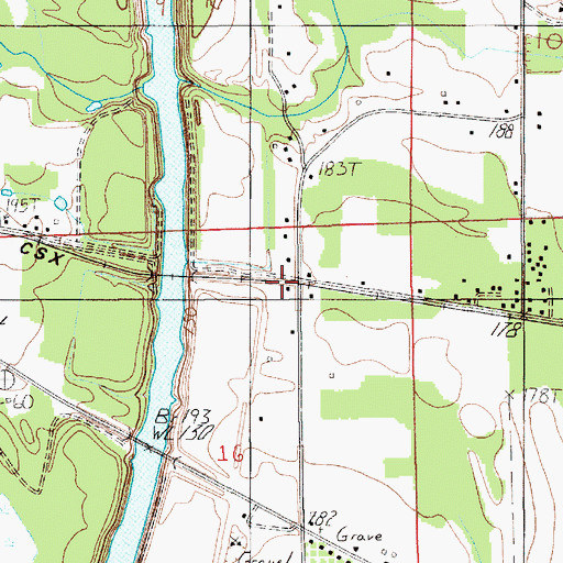 Topographic Map of Atoka Station (historical), AL