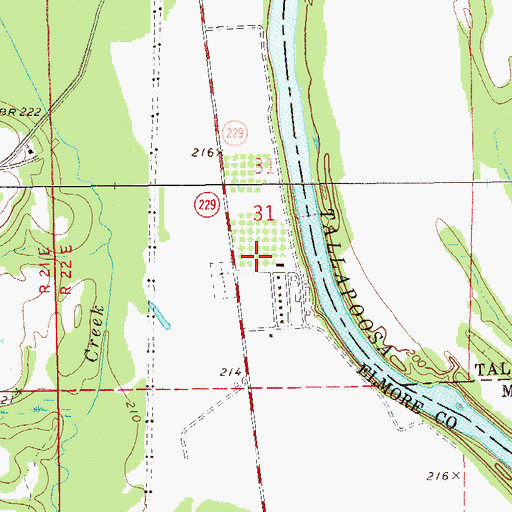 Topographic Map of Auburn University Agricultural Experiment Station, AL