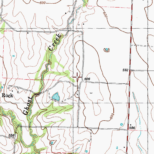 Topographic Map of White Rock Church, TX