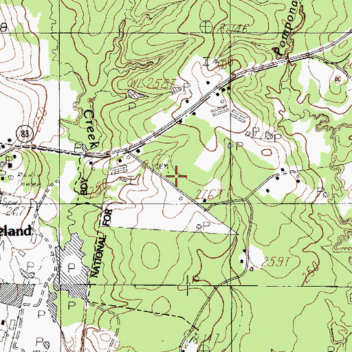 Topographic Map of Pleasant Grove Cemetery, TX