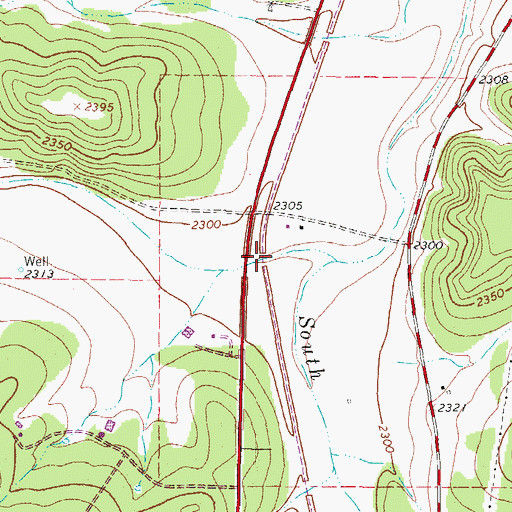 Topographic Map of Whitten Draw, TX