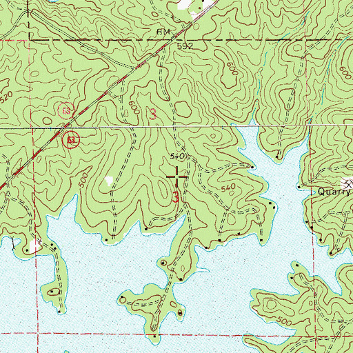 Topographic Map of Camp Dixie (historical), AL