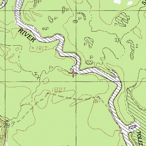 Topographic Map of Wilkerson Creek, TX