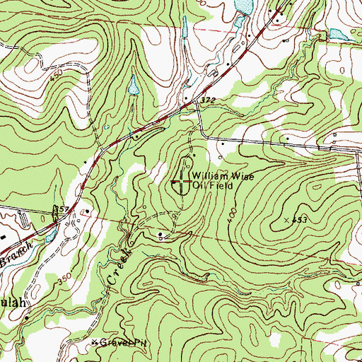 Topographic Map of William Wise Oil Field, TX