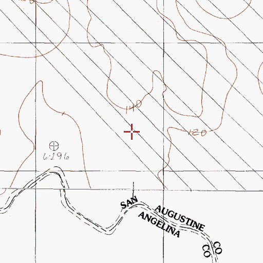 Topographic Map of Williams Cemetery, TX