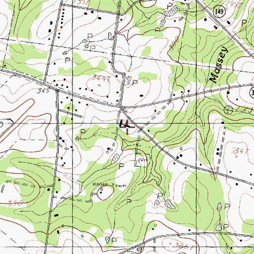 Topographic Map of Williams School, TX