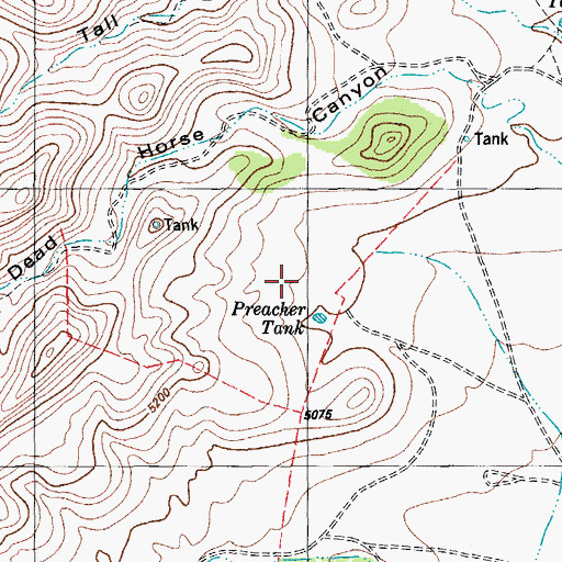 Topographic Map of Willis Ranch, TX