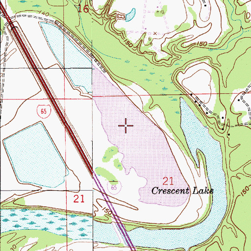 Topographic Map of Cobbs Lake, AL