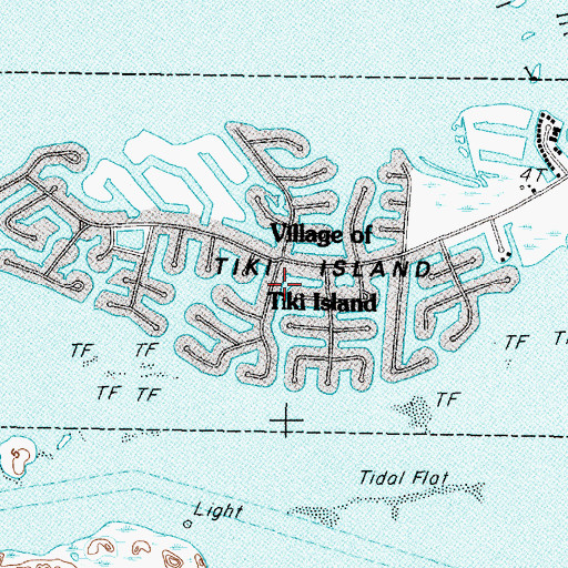 Topographic Map of Wilson Point, TX