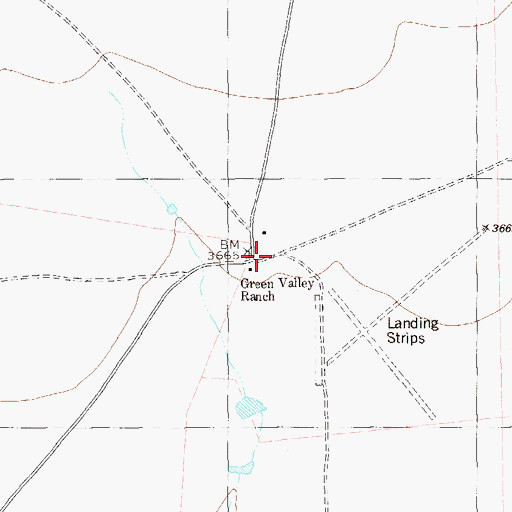 Topographic Map of Wilsons Ranch, TX