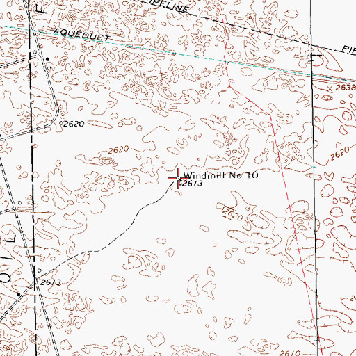 Topographic Map of Windmill Number Ten, TX