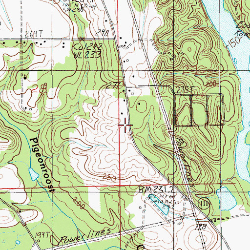 Topographic Map of Crenshaw School (historical), AL