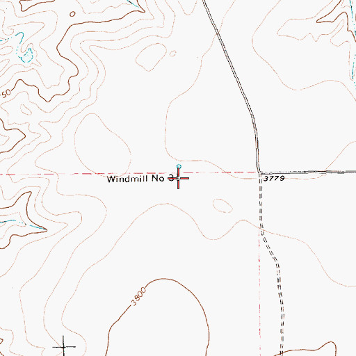 Topographic Map of Windmill Number Three, TX