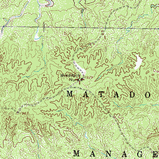 Topographic Map of Windmill Number Four, TX