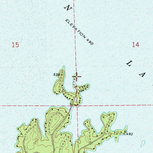 Topographic Map of Crystal Island Marina, AL