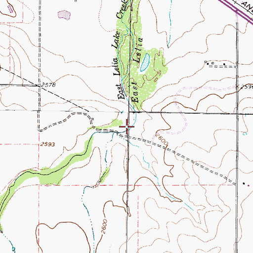 Topographic Map of Windy Valley, TX