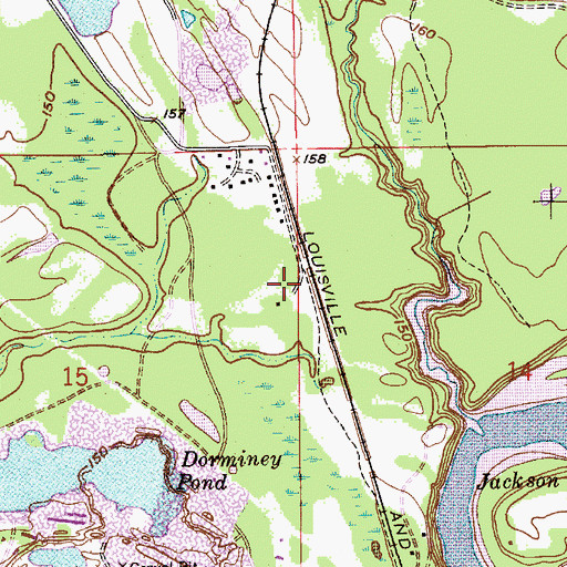Topographic Map of Ester Hall (historical), AL