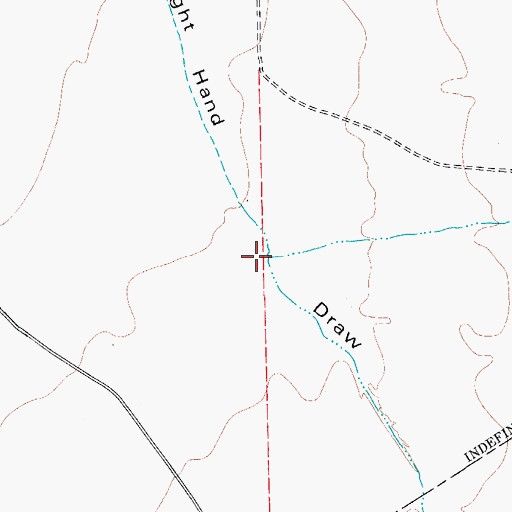 Topographic Map of Wreck Draw, TX