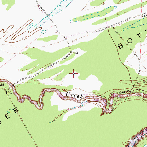 Topographic Map of Wyser Bottom, TX