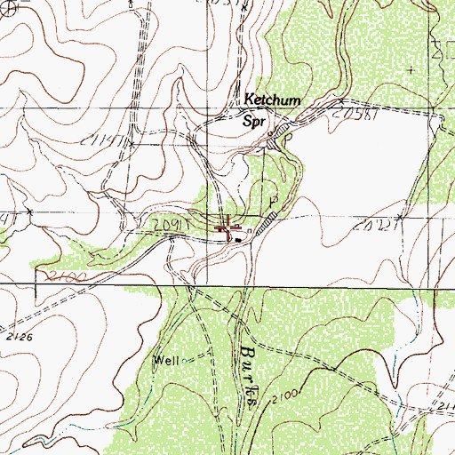 Topographic Map of XQZ Ranch, TX