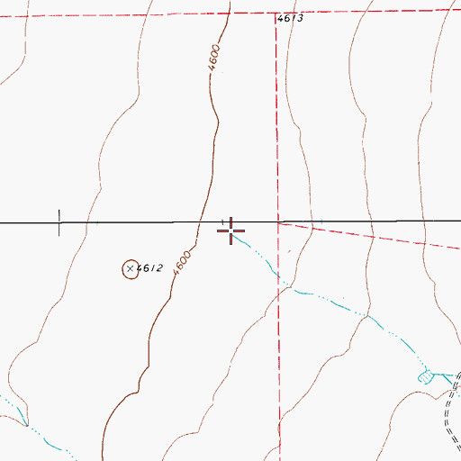 Topographic Map of Yates Draw, TX